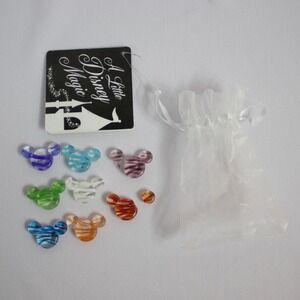 2011 Disney Parks Glass Decorative Mickey Ears A Little Disney Magic Gift RARE